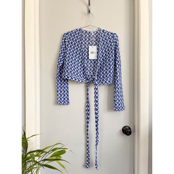 NWT Hill House Home The Raschel Knit Ballet Wrap Sweater - S - Picture 3 of 5